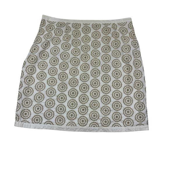 Boden Boho Embroidered 100% Cotton Pencil Skirt Women's Size 14L (Long) - Picture 2 of 6